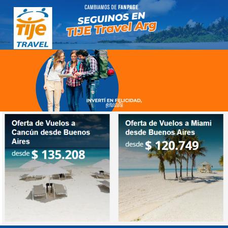 Ofertas de Viajes en Morón | Ofertas Destacadas de Tije Travel | 10/5/2022 - 14/6/2022