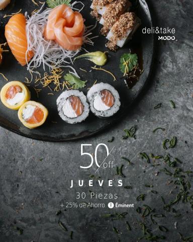 Ofertas de Restaurantes en Microcentro | Sushi Club 50% off de Sushi Club | 9/5/2022 - 26/5/2022