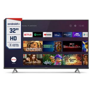 Oferta de Televisor Hitachi 32" HD Android TV por $61499 en Garbarino