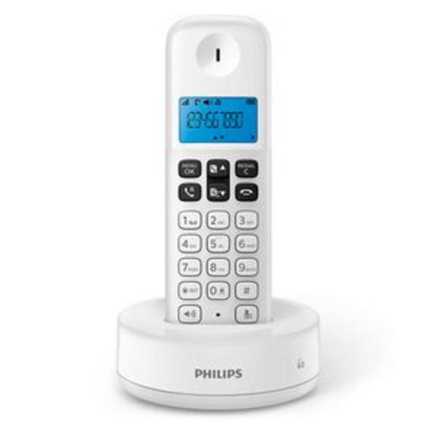 Oferta de Teléfono Inalámbrico Philips D1311W/77 por $4599