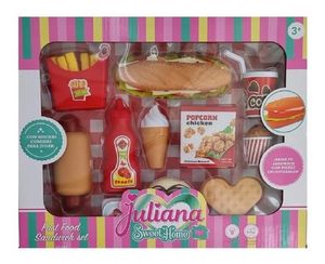 Oferta de Juliana Set De Comida Fast Food Sandwich Set Art 044 por $4718 en Creciendo