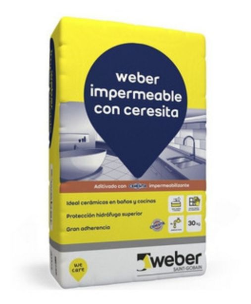 Oferta de Pegamento Cerámicas Impermeable C/ Ceresita Weber 30 K  Mm por $914
