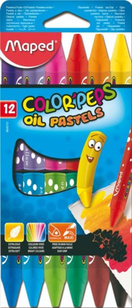 Oferta de Crayones Al Oleo X 12 Color Peps Maped - Mm por $495