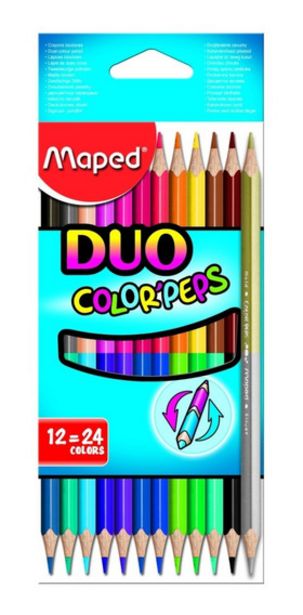 Oferta de Lapices De Colores Duo  X12 (24 Colores) Maped - Mm por $519