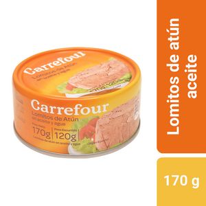 Oferta de Lomitos de atún Carrefour en aceite 170 g. por $269 en Carrefour