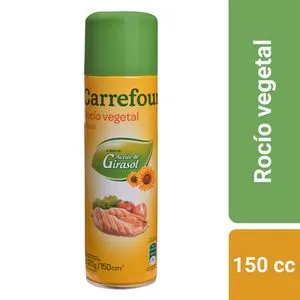 Oferta de Aceite en aerosol Carrefour girasol 120 cc. por $303,03 en Carrefour