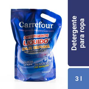 Oferta de Jabon líquido para ropa Carrefour 3 l. por $871,26 en Carrefour