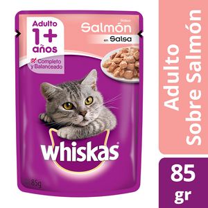 Oferta de Alimento para gatos Whiskas 85 g. salmón por $152,5 en Carrefour