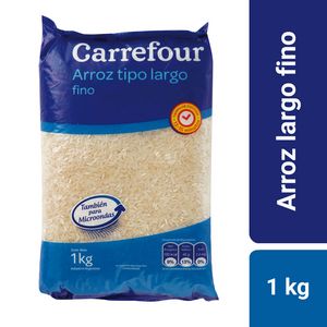Oferta de Arroz largo fino 00000 Carrefour bolsa 1 kg. por $126,49 en Carrefour