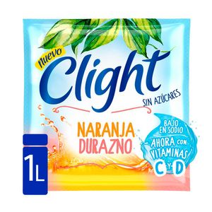 Oferta de Jugo en polvo Clight naranja durazno vitaminas C + D 7.5 g. por $55,12 en Carrefour