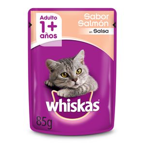 Oferta de Alimento para gatos Whiskas 85 g. salmón por $182 en Carrefour