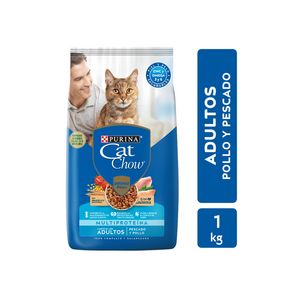 Oferta de Alimento gatos Cat chow adulto pescado y pollo 1 kg por $884 en Carrefour