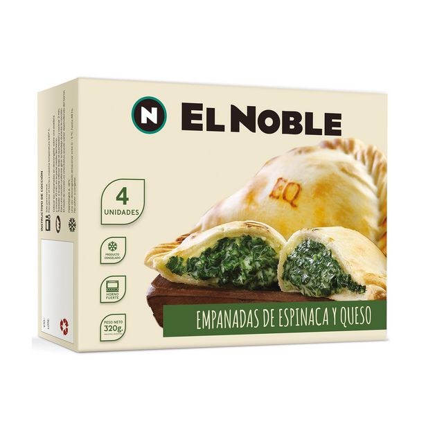 Oferta de Empanadas El Noble espinaca y queso 4 u. por $278