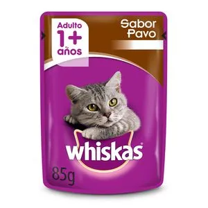 Oferta de Alimento para gatos Whiskas 85 g. pavo por $157,5 en Carrefour