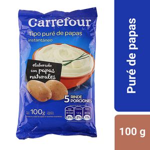 Oferta de Puré de papas instantáneo Carrefour 100 g. por $129 en Carrefour