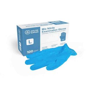 Oferta de Guantes Descartables De Nitrilo Examen Azules Caja X100 Large Si por $1411,32 en Pinturerías Rex