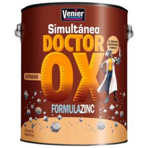 Oferta de Esmalte Sintético Doctor Ox Satinado Blanco Simultaneo 4 Lts Venier por $7062,25