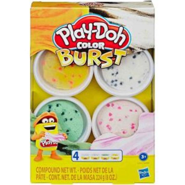 Oferta de Play Doh Masa Color Burst Ice Cream 4 Colores Pack Hasbro por $2365,17