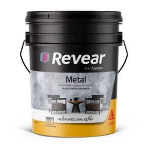 Oferta de Revestimiento Metal Revear Acento 25 Kg Efecto Metalizado Metal por $38144,4 en Pinturerías Rex