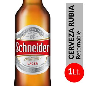 Oferta de Cerveza Lager SCHNEIDER   Botella 1 L por $330 en Coto