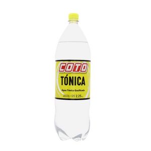 Oferta de Gaseosa COTO  Tónica Botella 2.25 L por $195,85 en Coto