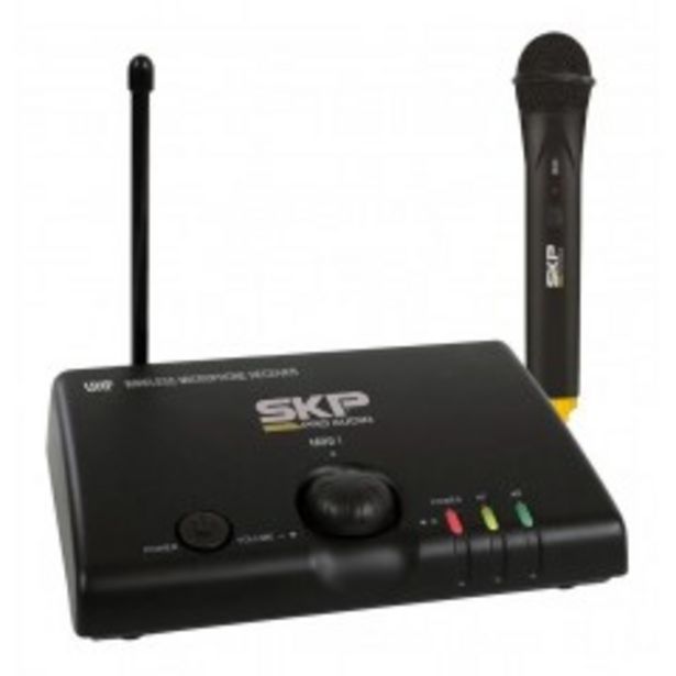 Oferta de Microfono inalambrico SKP Mini l UHF de mano por $12082