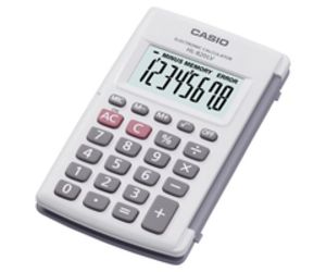 Oferta de Calculadora Casio HL-820LV 8Dig Bolsillo Blanco por $2433 en Calatayud Electrodomésticos