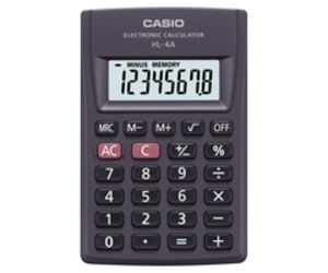 Oferta de Calculadora Casio HL-4A 8dig Negro por $1668 en Calatayud Electrodomésticos