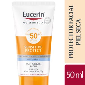 Oferta de Eucerin Protector Solar Facial en Crema Sensitive Protect Sun Fps 50 50 ml por $3442,85 en Farmacia Del Puente