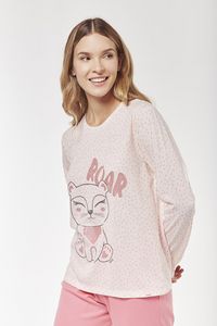 Oferta de Pijama remera manga larga y cigarette - Cheetah por $6195 en Promesse