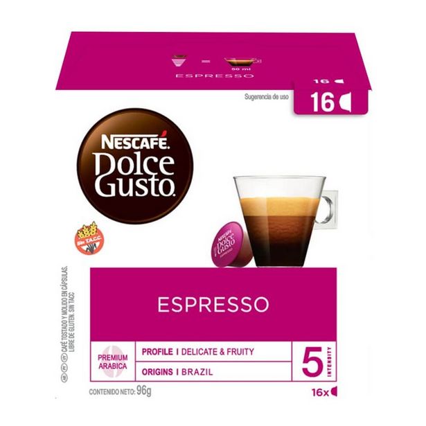 Oferta de Cafe en Capsula Espresso Nescafe Dolce Gusto 16U por $1090