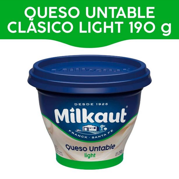 Oferta de Queso Untable Light Tradicional Milkaut 190 gr por $195