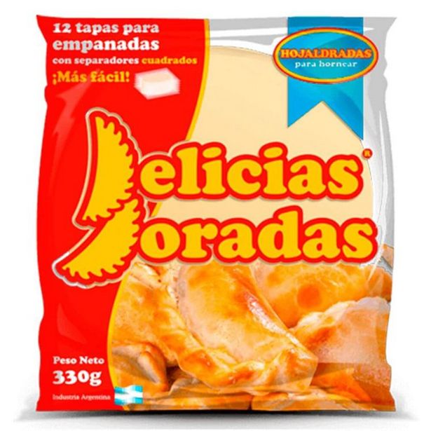 Oferta de Tapa Empanadas Horno Delicias Doradas 330 gr 12U por $106