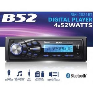 Oferta de B52 AUTOESTEREO RM-2021BT BLUETOOTH USB MP3 4X52W FRENTE por $16999 en Perozzi