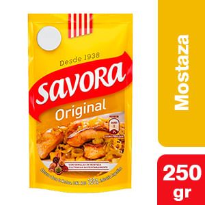Oferta de Mostaza Savora Original DoyPack x 250 Gr por $131,74 en Supermercados Comodin