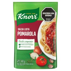 Oferta de Salsa Lista Knorr Pomarola 340 gr por $130,96 en Supermercados Comodin