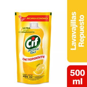 Oferta de Detergente Concentrado CIF Active Gel Limón Repuesto 450 ml por $239,9 en Supermercados Comodin