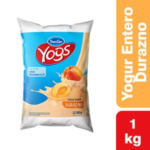 Oferta de Yogur Yogs Entero Multivitamina. Durazno x 900G por $289,9 en Supermercados Comodin