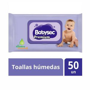 Oferta de Toallas humedas Babysec Premium x 50un por $455,99 en Supermercados Comodin