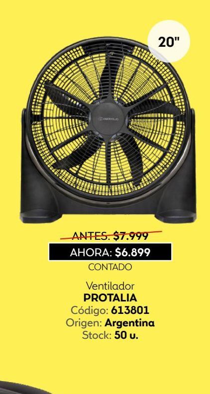 Oferta de Ventilador Protalia  por $6899