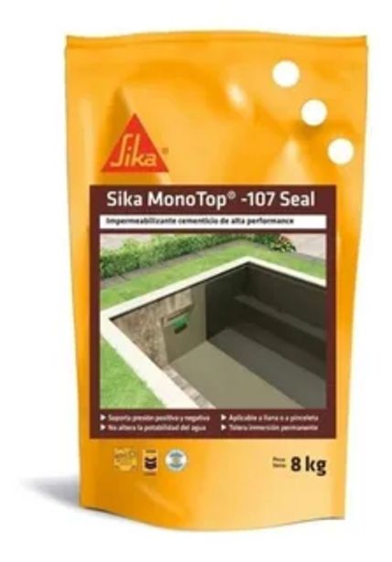 Oferta de Sika Monotop 107 Seal X 8 Kg Impermeabilizante Cementicio por $2181 en Pinturerías Ogus