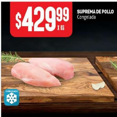 Oferta de Suprema de pollo kg por $429,99