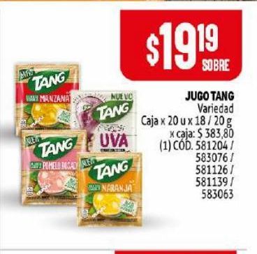 Oferta de Jugo Tang por $19,19