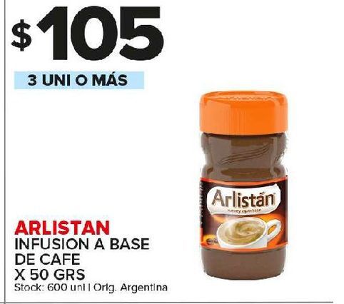 Oferta de Infusión de café  Arlistan 50g por $105