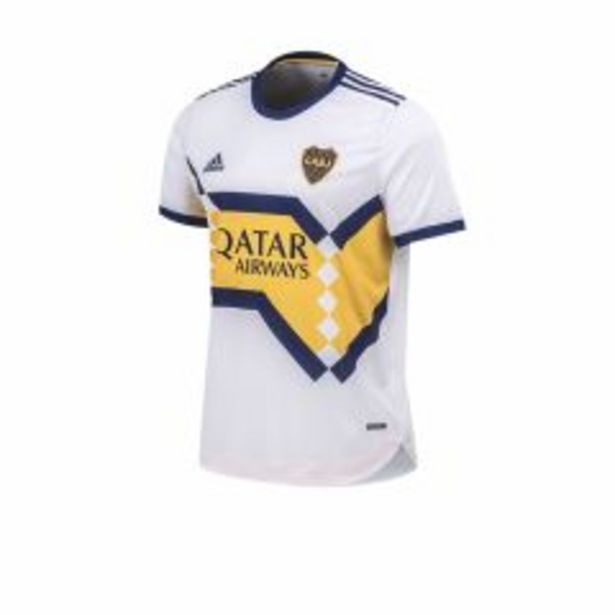Oferta de Camiseta De Boca Adidas Authentic Alternativa Blanca por $8990 en Solo Deporte