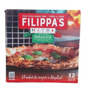 Oferta de Pizza margherita filippas  900 gr por $2800,59 en Supermercados La Reina