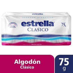Oferta de Algodon clasico estrella   75 gr por $165 en Supermercados La Reina