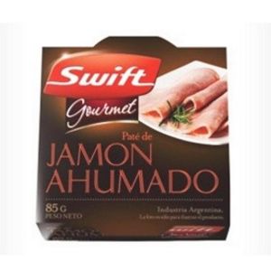 Oferta de Pate de jamon ahumado swift   85 gr por $228 en Supermercados La Reina