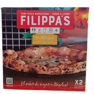 Oferta de Pizza 4 formaggi filippas  960 gr por $3344,99 en Supermercados La Reina