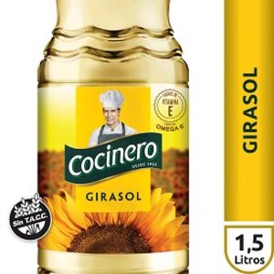 Oferta de Aceite girasol cocinero 1500 cc por $510,7 en Supermercados La Reina